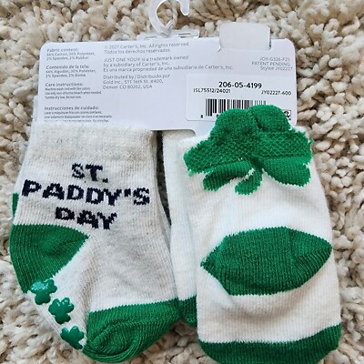 Cat & Jack: St. Patrick's Day (4-Piece) Outfit, Size Girl 0-3M