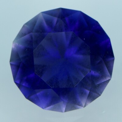 1.52ct Natural iolite, Custom Cut, Tanzania, 8.00mm,Video Link In Description