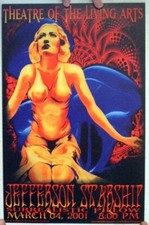 Jefferson Starship Surrealistic Pillow Theatre Of The Living Arts 3/4/01 Poster