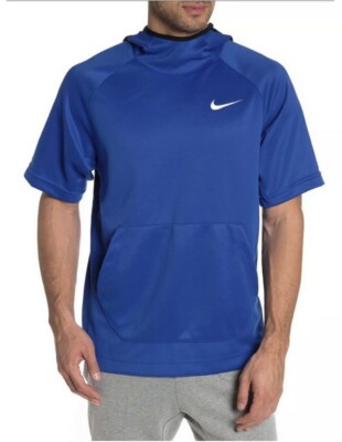 nike dri fit blue hoodie