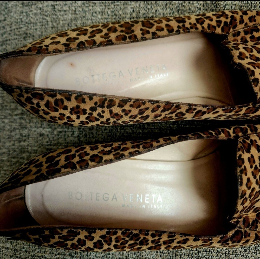 靴 Bottega Veneta Leopard Pattern Loafers Bottega Veneta Leopard Print Women's Loafers Flats Size 8.5