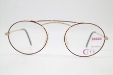 Vintage Glasses Zeiss CITY 5960 Gold Copper Black Oval Glasses Frame