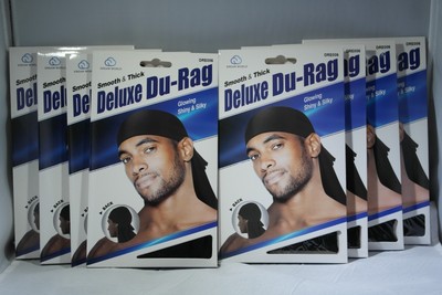 Shiny /& Silky Deluxe Du Rag Set of 2 Hot Pink /& Baby Blue /& Thick