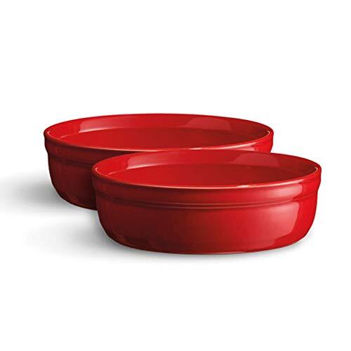 Emile Henry Set di 2 stampi a Crema bruciata Ceramica 13 x 13 x 3,5 cm, Ceramica