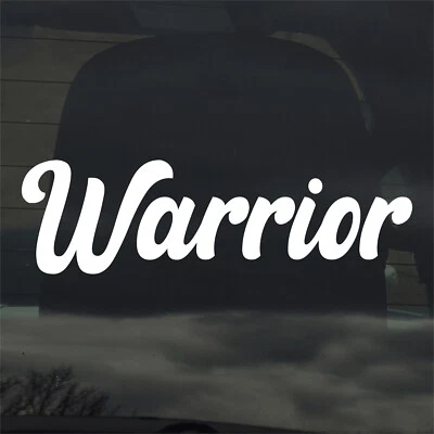 Warrior Sticker Decal - Cute Fun Inspired - Tumbler Phone Laptop Car Window - Image 1 of 4