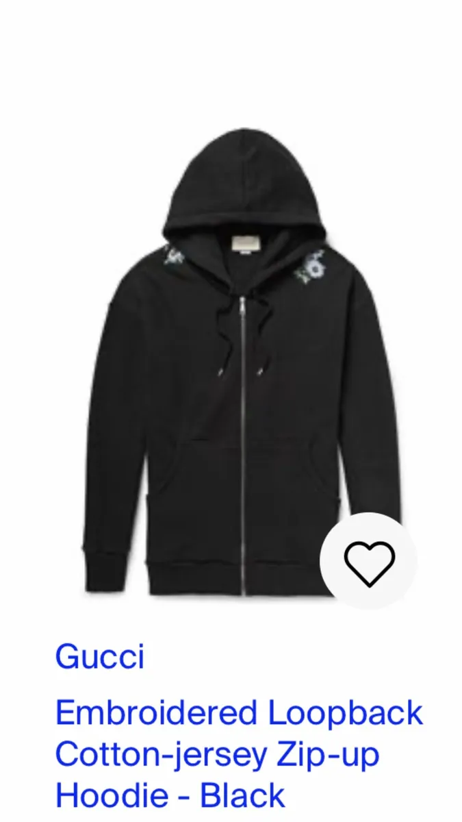 Gucci black hoodie size M
