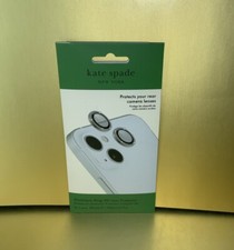 Kate Spade Aluminum Ring HD Camera Lens Protector iPhone 15/15 Plus - Pretty NIB