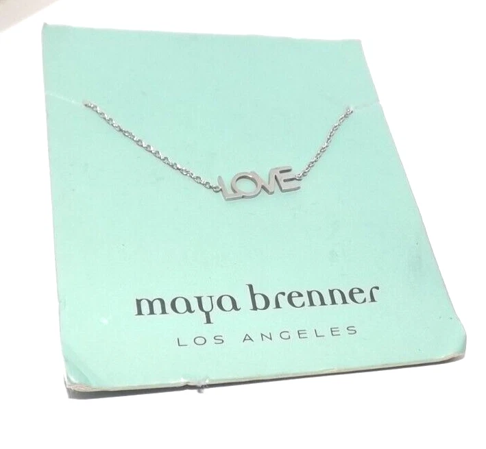 Maya Brenner LOVE BRACELET Silver tone eBay