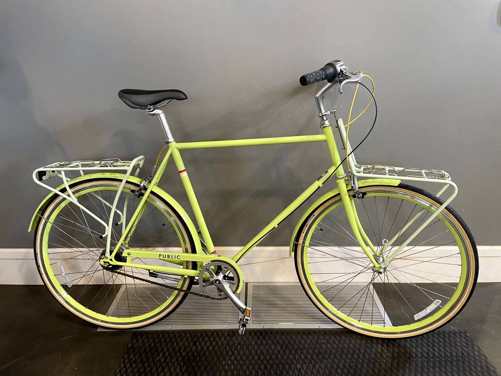RARE Public Bike D8 (8 speed) Chartreuse Bicycle