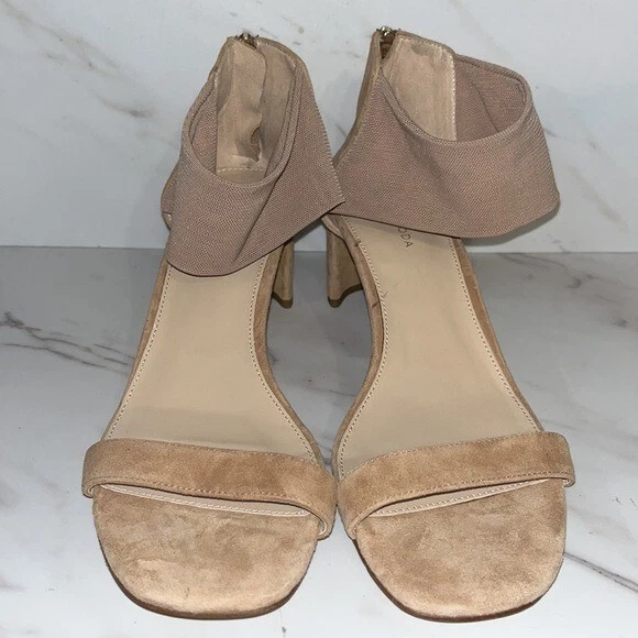 Pelle moda nude ankle strap block heels 10 - Image 2 of 4