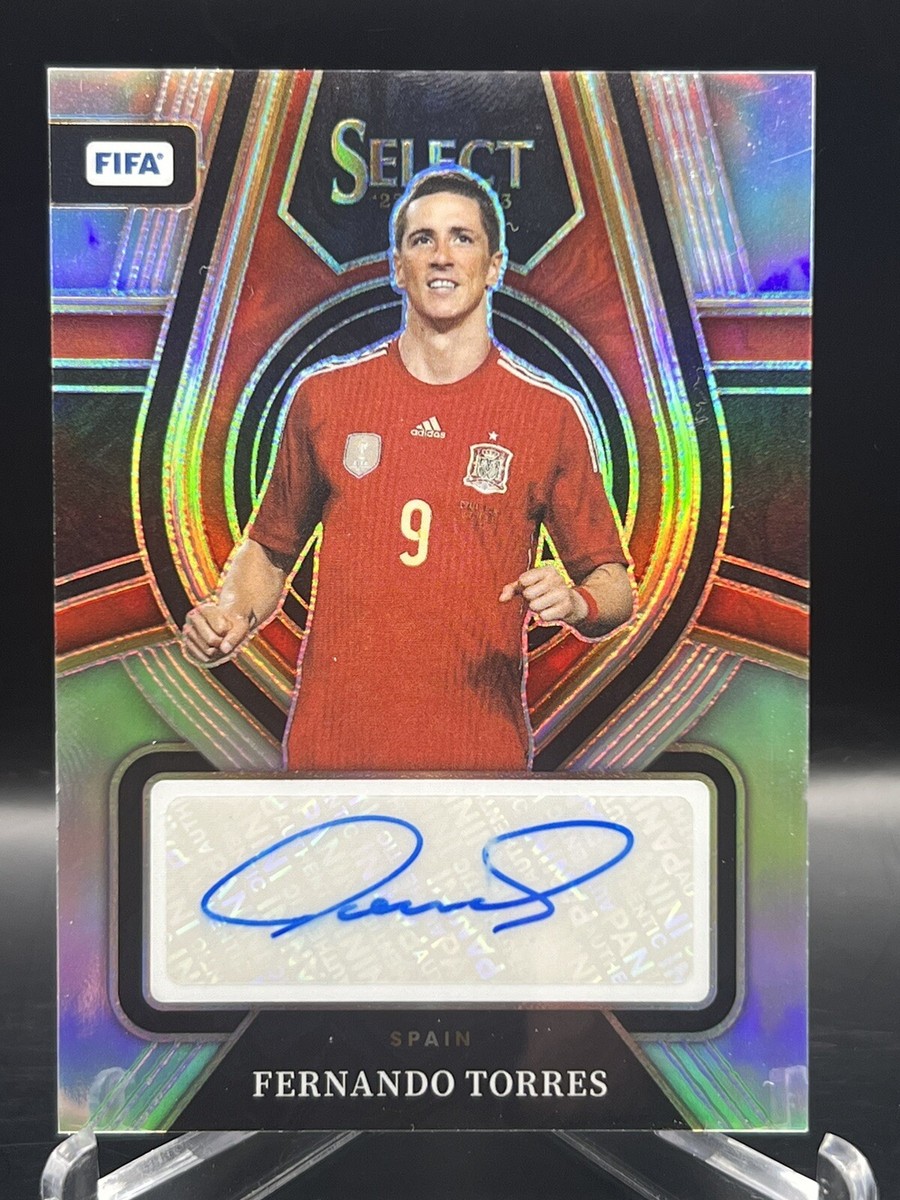 FERNANDO TORRES 2022-23 Panini FIFA Select SILVER PRIZM AUTOGRAPH 