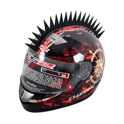 CRESTA PER CASCO Helmet Mohawk SAW BLADE RACING MOTOCROSS Biker Ski  Snowboard | eBay