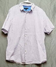 Banana Republic Purple Dotted Button Down Shirt Sz XLarge Tall
