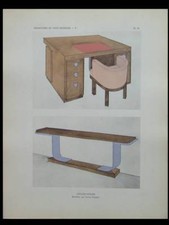LOUIS SOGNOT, MEUBLES ART DECO - 1929 - POCHOIR, 