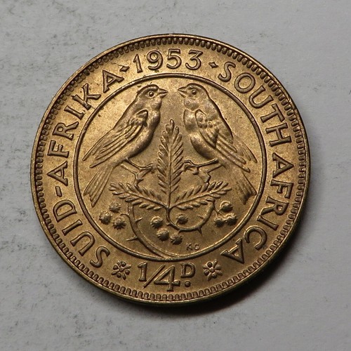 South Africa 1/4 Penny 1953 Bronze KM#44 UNC