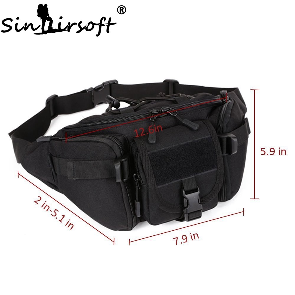 Men's Tactical Bum Bag Waist Pack Outdoor Military Camping Hunting