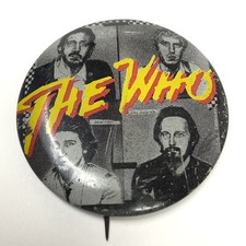 The Who classic rock Vintage 60&rsquo;s 70&rsquo;s Pin Back Button (1.62&rdquo;)