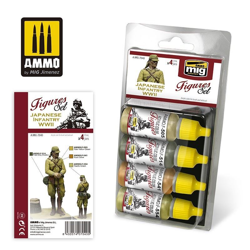 Ammo by Mig Mig7040 Japanese Infantry Wwii Figures Set