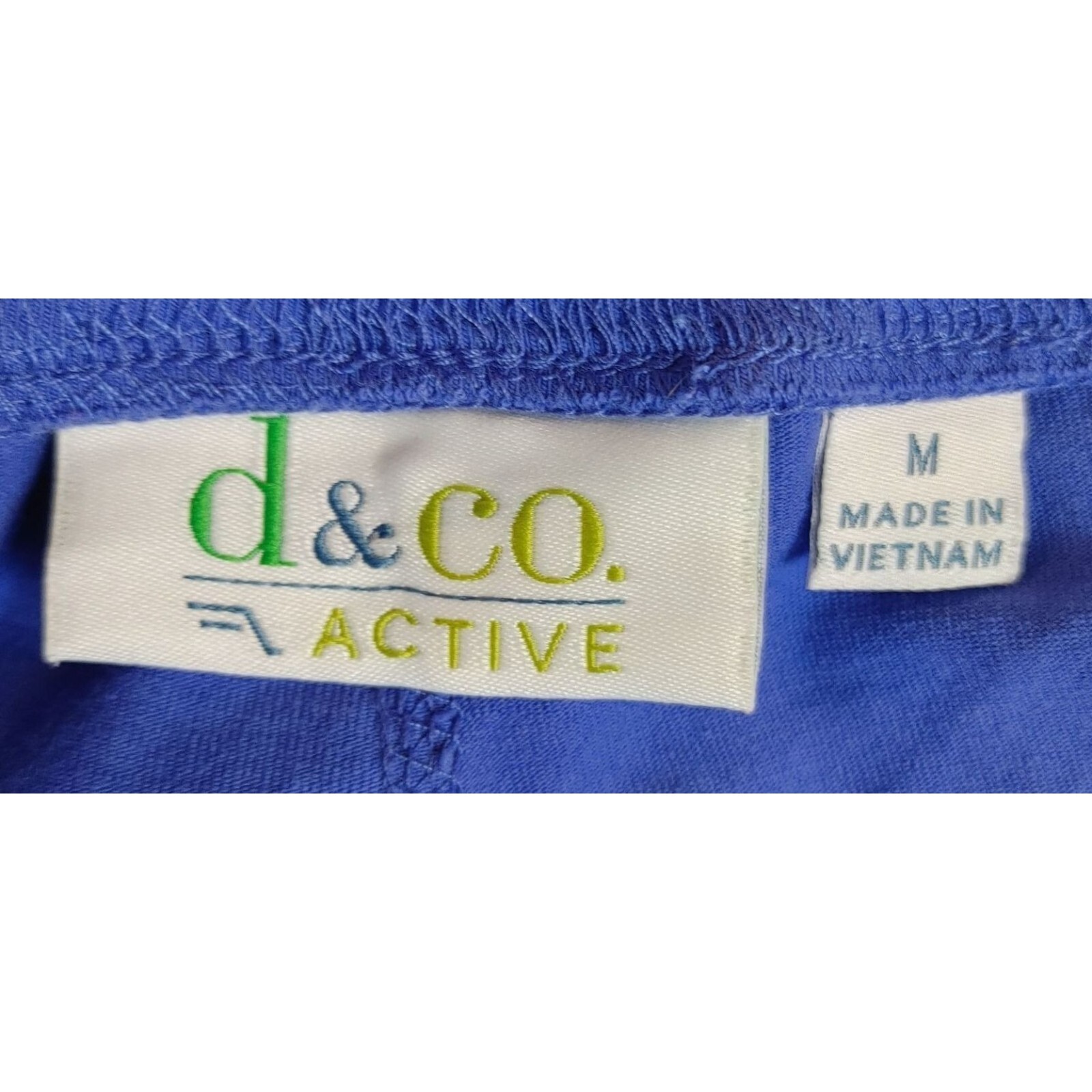 d & co (Denim & Company) Active Blue Leggings Size M | eBay