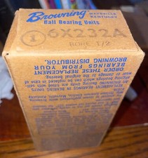 BROWNING Ball Bearing Unit 1 6X232A Bore 1/2 Pillow Block Bearing 