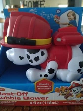Nickelodeon Paw Patrol Blast Off Bubble Blower Machine - Marshall - NEW SEALED