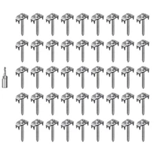 Multiple Use Metal Fence Pegs Reusable Fence Anchors for Quick Setup in garden