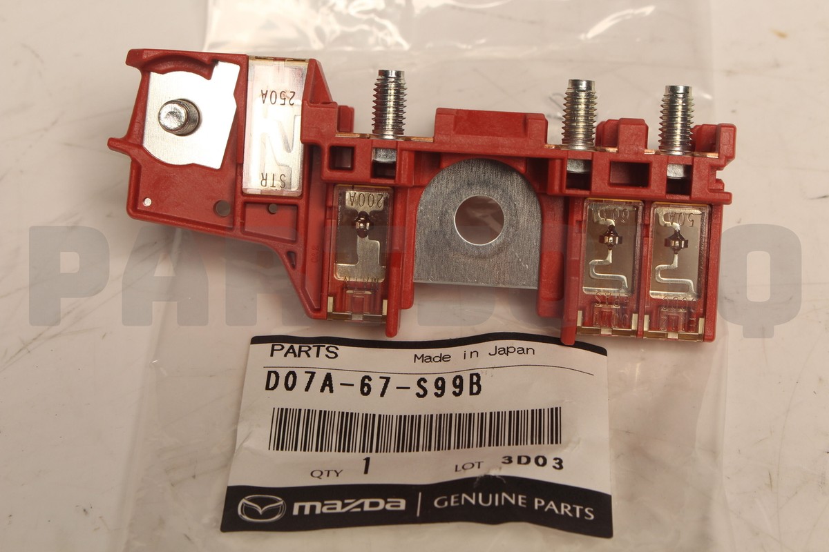 Genuine Mazda D07A-67-S99B D07A67S99B Fuse | Red | OE | Front