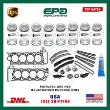 JAGUAR RANGE ROVER 508PS AJ133 5.0 HEAD GASKET + PISTONS + ENGINE REBUILD KIT