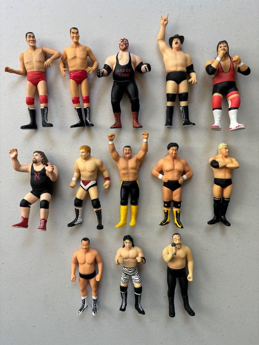 BAPESTA PRO-WRESTLING フィギュア4体セット AJPW All Japan Pro Wrestling Yujin SR Super Real Figures Lot Baba