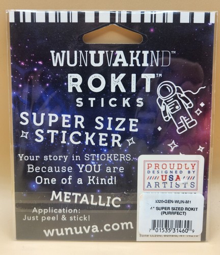 Rokit Sticks Super Size "YOU ARE PURRFECT" Metallic Cat Sticker 4" BRAND NEW - Picture 2 of 4