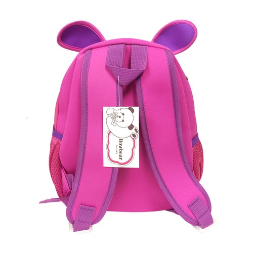 Wrapables Neoprene Fun Pals Backpack for Toddlers, Hot Pink Dog - Picture 4 of 7