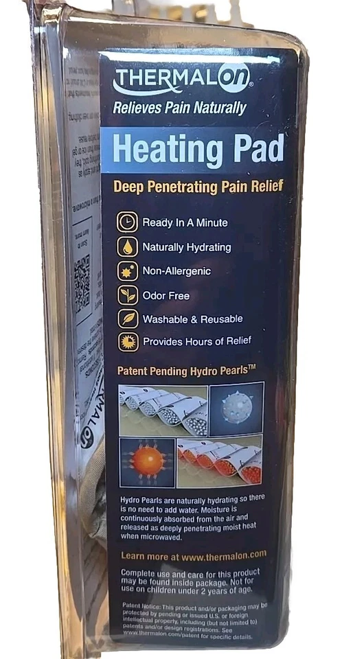 Térmico ligado, calor úmido, alívio da dor de penetração profunda, almofada de aquecimento, (pacote com 2) - Imagem 3 de 3