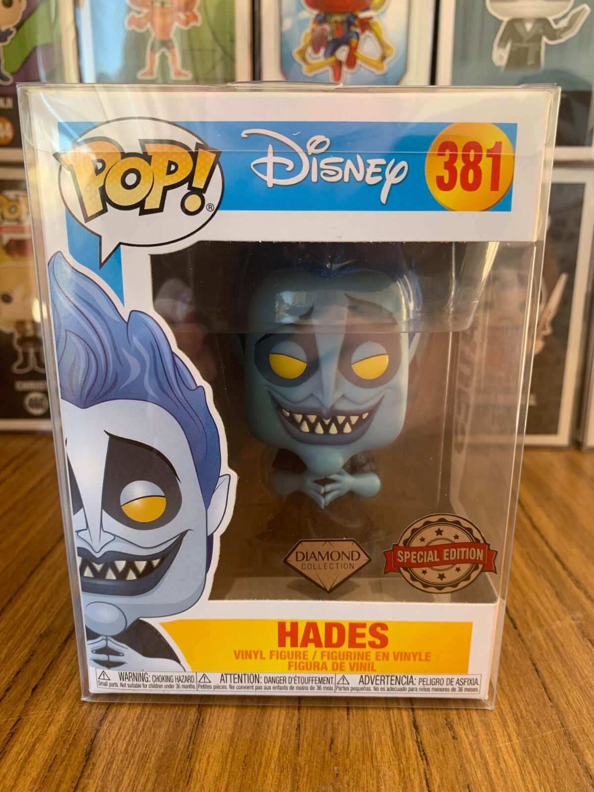 Funko Pop! #381 Hades - Disney Hercules Authentic New+Protector