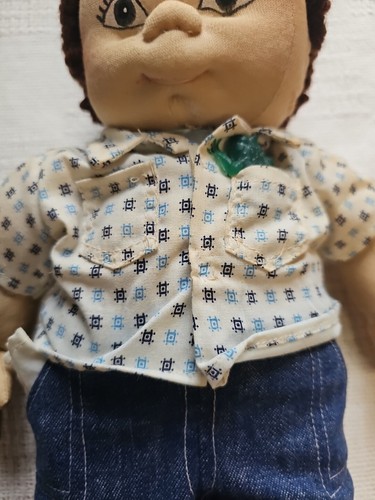 VTG Nostaglic Homemade Cabbage Patch Soft Sculpture Style Boy Doll - 第 3/9 張圖片