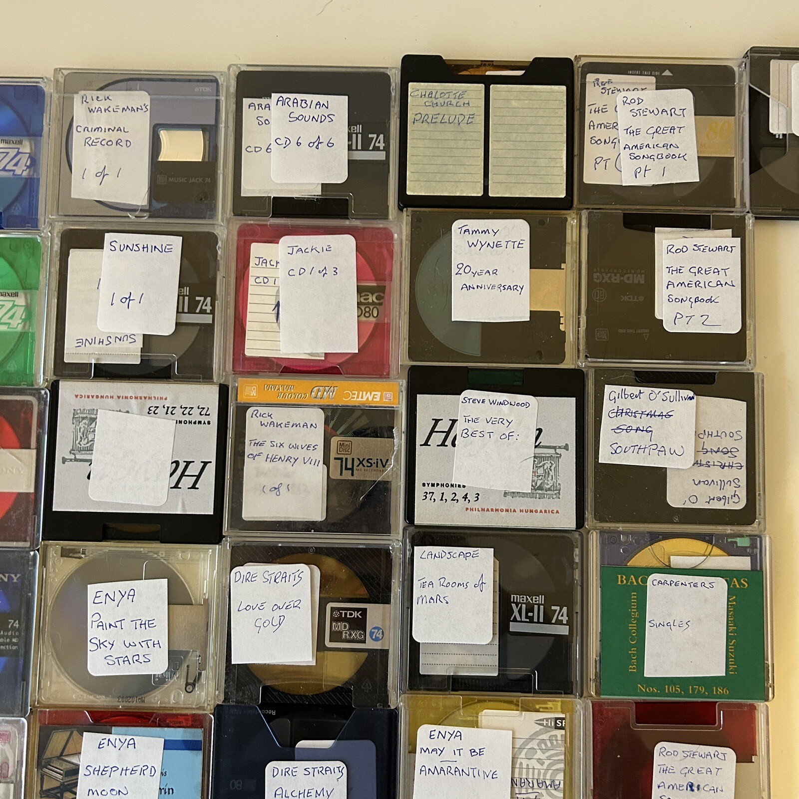 50 x Recordable Mini Discs (74 And 80) Various Music TDK SONY MAXWELL