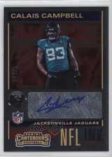 2019 Panini Contenders NFL Ink Gold 4/25 Calais Campbell #NI-CC Auto 1q7