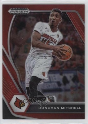 2021-22 Panini Prizm Draft Picks Red Prizm 238/299 Donovan Mitchell #81 17hc