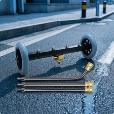 Unterbodenreiniger mit D&uuml;sen verstellbar Unterbodenwaschanlage mit D&uuml;sen 16