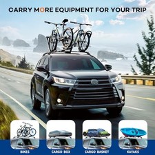 Wonderdriver Lockable Roof Rack Cross Bars 220lb Compatible with 2014-2019