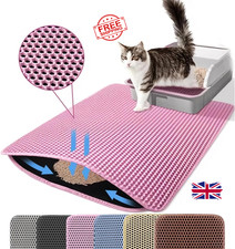 Double Layer Cat Litter Mat Waterproof Non-Slip Honeycomb Pet Trap Mat