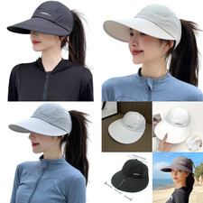 Women Sun Hat Wide Brim UV Protection Outdoor Camping Summer Beach Sun Visor Cap