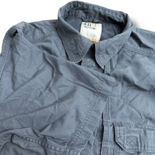 5.11 Tactical Mens Short Sleeve Button Up Shirt Gray Regular Medium