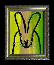 HUNT SLONEM BUNNYS  FRAMED