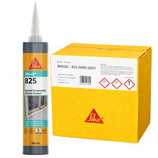 Sikasil 825 Neutral Construction Silicone Sealant – Dark Grey – Box of 6 (380ml)