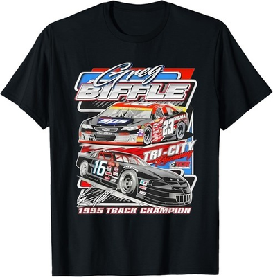 #ad #ad Greg Biffle Race Car Champion 1995 Vintage Graphic Unisex T Shirt $17.99