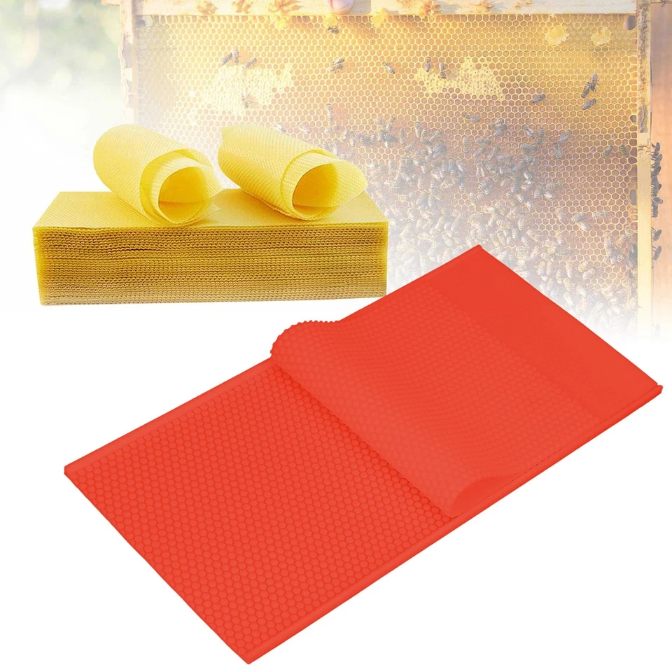 2PCS Beeswax Sheet Mold 5.4mm Reusable Silicone Beeswax Mold Foundation - Image 4 of 4