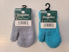 SNUGADOO Bundle Mittens Winter Gloves Kid Toddlers Super Soft Teal/Gray