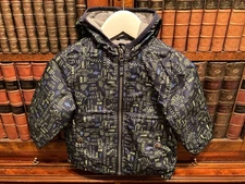 Mothercare Blue & Green Dinosaur Print Lightweight Hooded Jacket - 12-18M - New