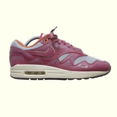 NIKE AIR MAX 1 PATTA RUSH MAROON RUNNING SHOES SNEAKERS MENs SZ 9.5 DO9548-001