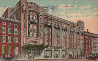 Troy NY - PROCTOR'S THEATRE - Postcard Rensselaer County